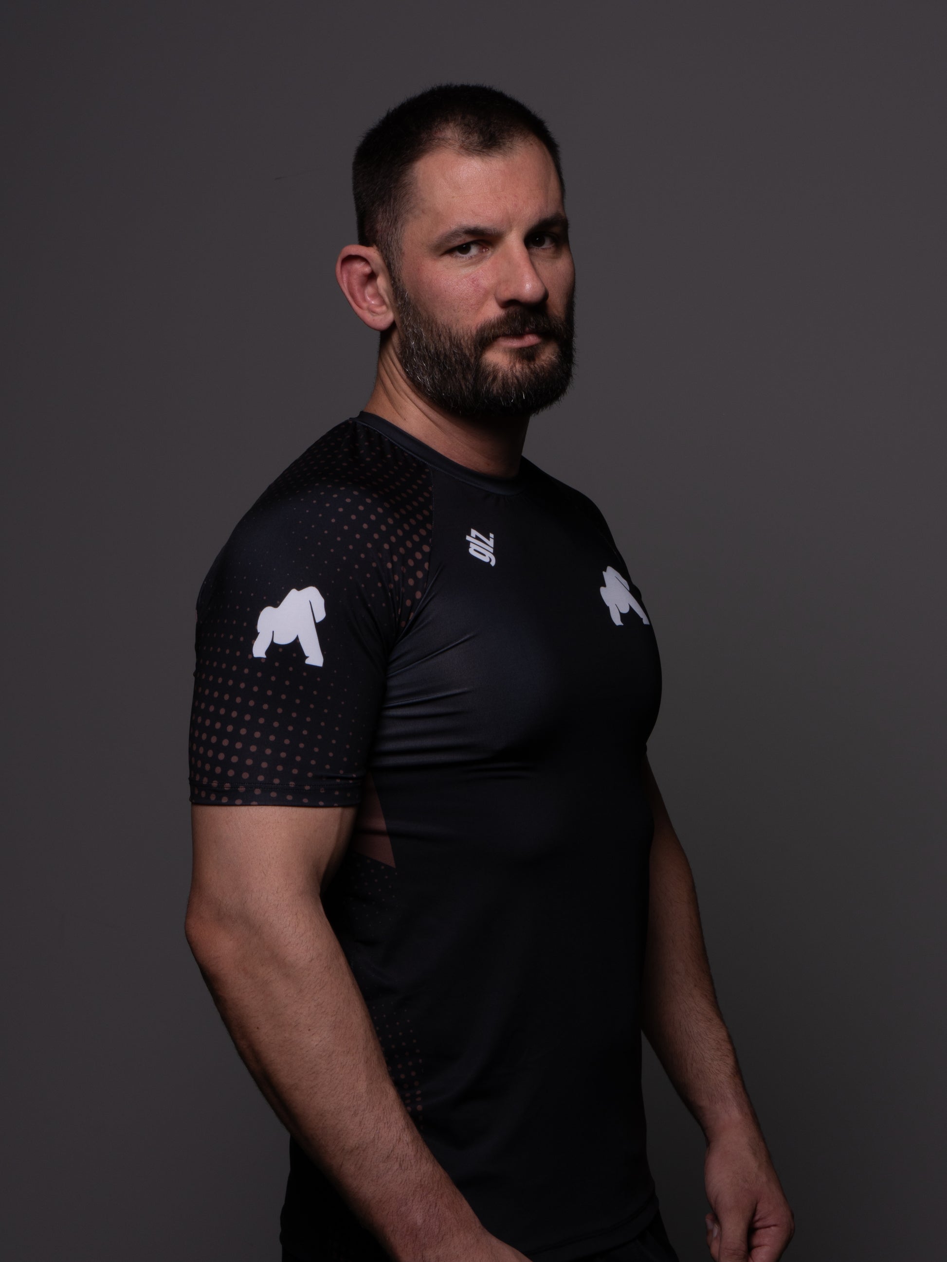 Rash Guard Gorilaz Competition Marrom — Vista lateral