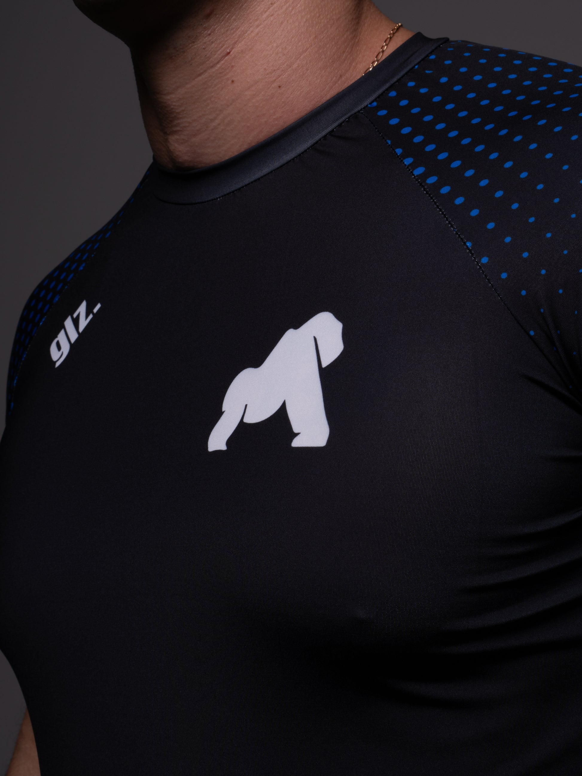 Rash Guard Gorilaz Competition Azul — Cor faixa azul BJJ