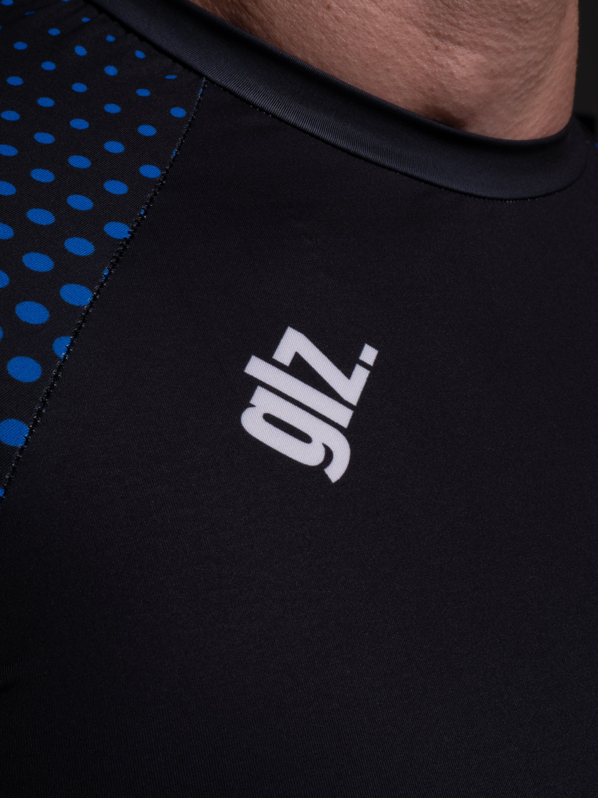Rash Guard Competition Azul — Vista costas UV50+