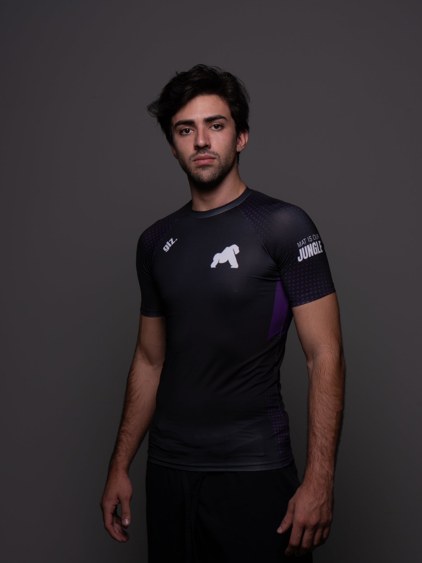 Rash Guard Gorilaz Competition Roxa — Frente BJJ UV50+