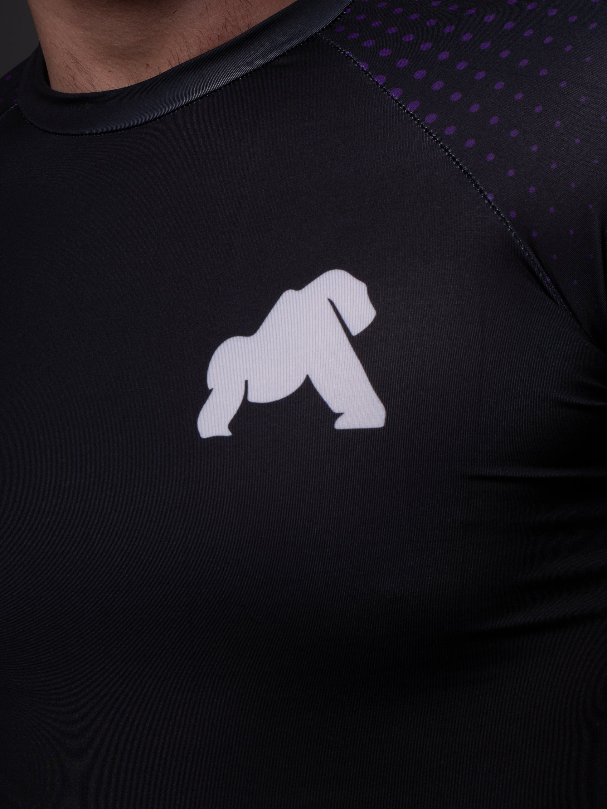 Rash Guard Gorilaz Competition Roxa — Cor faixa roxa BJJ