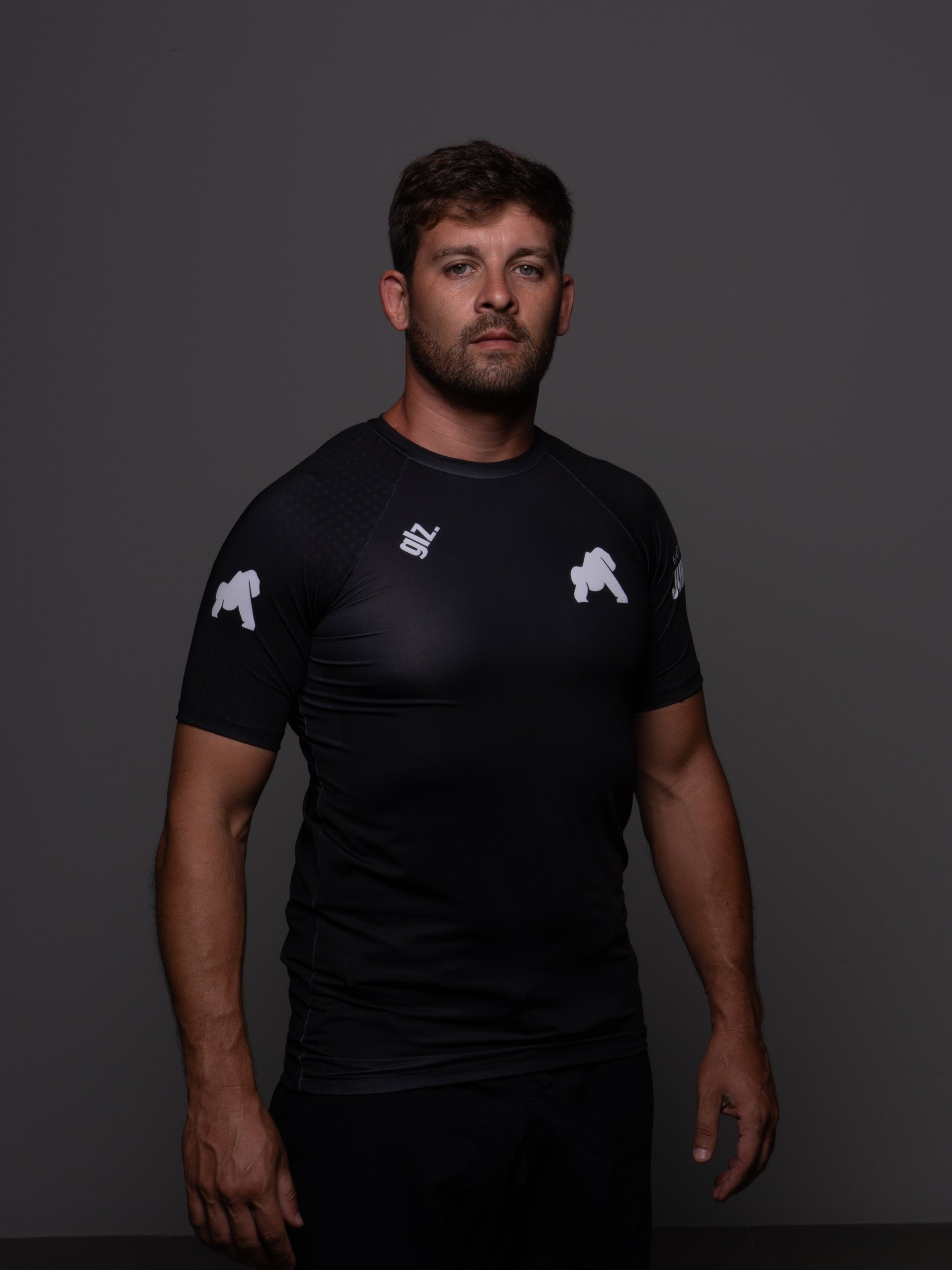 Rash Guard Gorilaz Competition Preta — Vista lateral UV50+