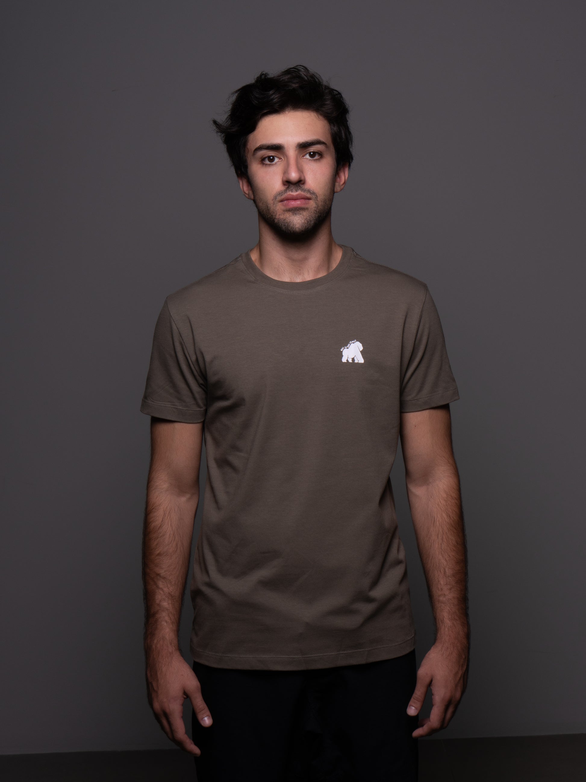 Camiseta Gorilaz GLZ Café — Algodão Pima premium BJJ